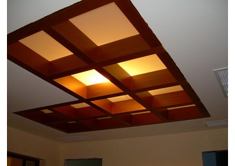 Декоративные балки на потолок с подсветкой
